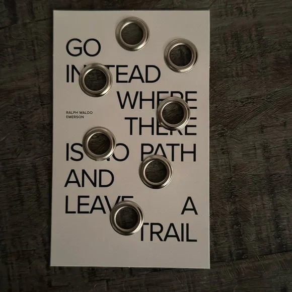 🏷️ NWT Cloth & Paper Grommet Journaling card - Picture 3 of 6